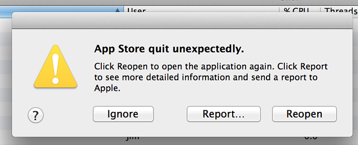 app store quit