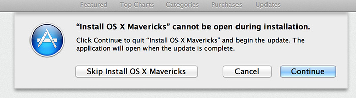 install osx mavericks can't be open