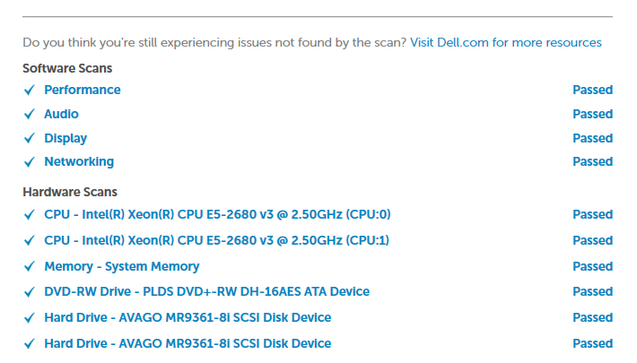 Dell passed all tests